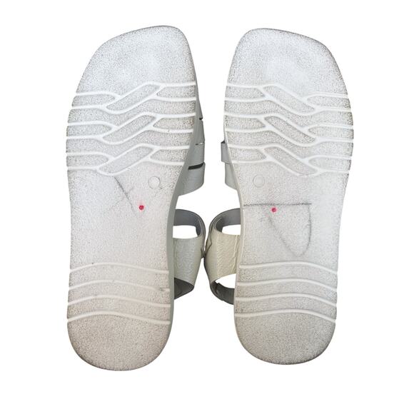 Free People Finn Fisherman Platform Sandals in White Patent Leather Size 9 - Picture 8 of 8